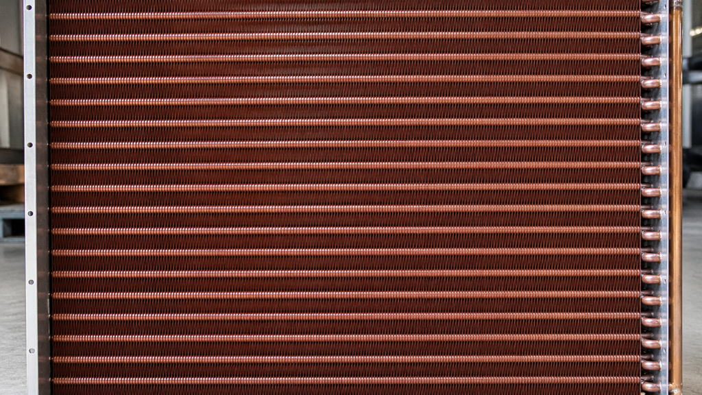 coil hvac dengan lapisan heresite phenolic epoxy untuk lingkungan korosif