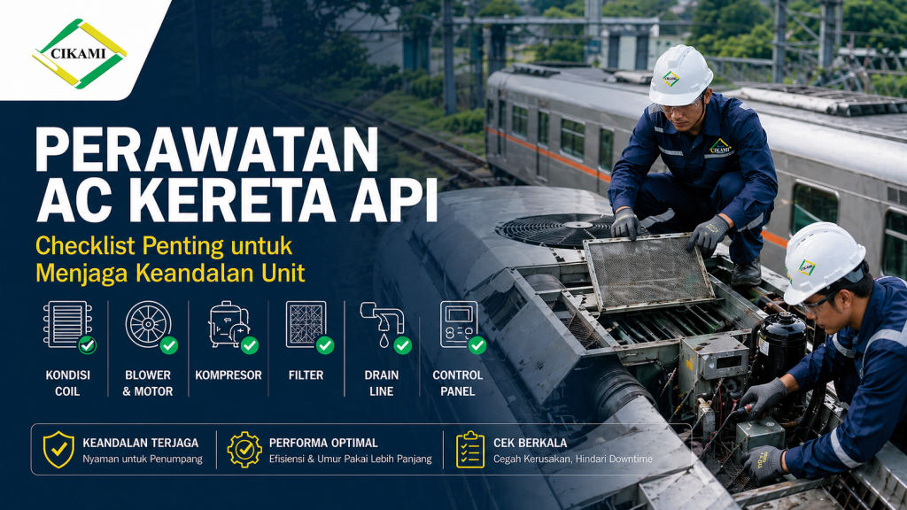 perawatan ac kereta api untuk menjaga keandalan unit hvac
