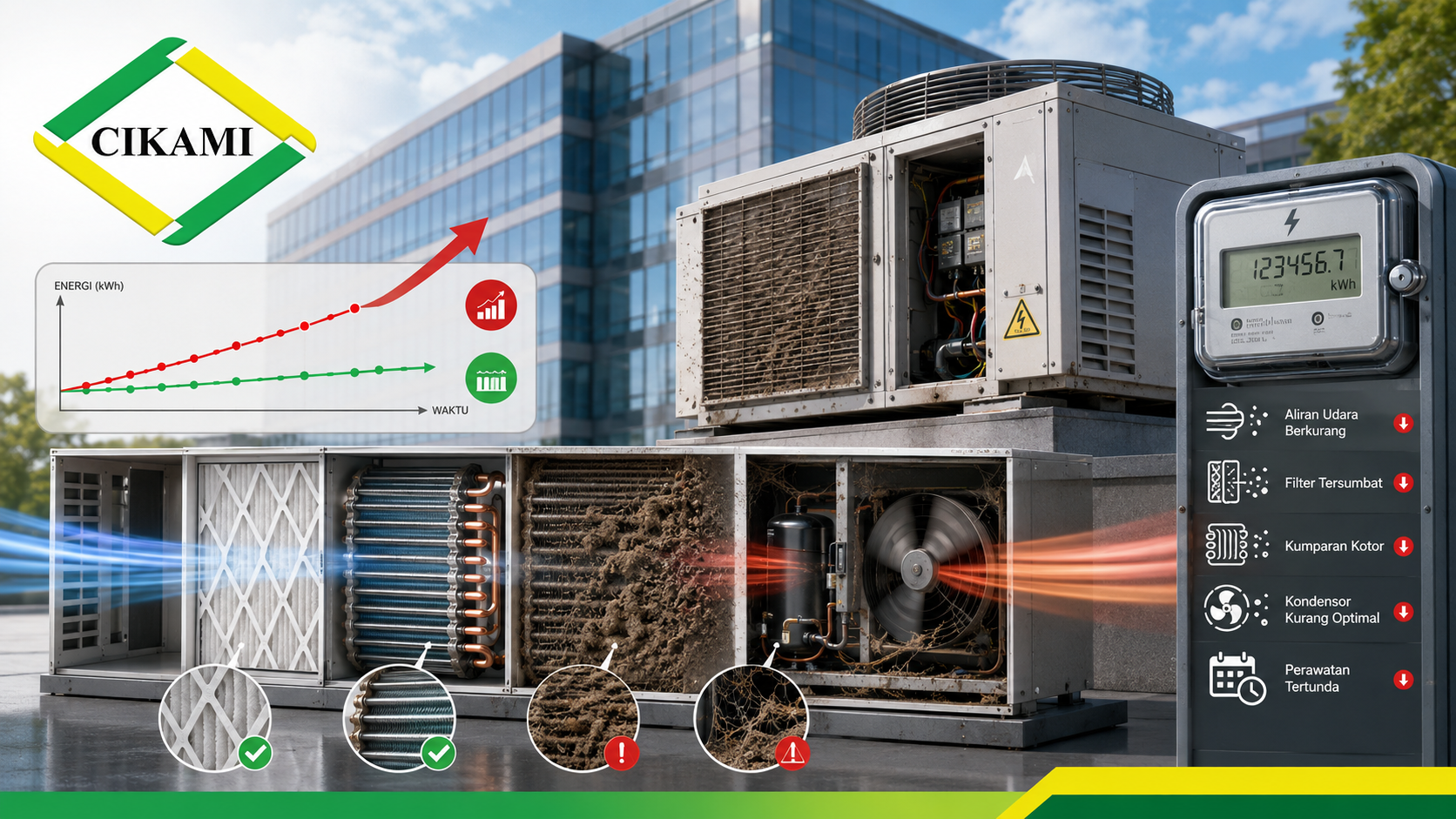 biaya operasional ac naik meski tarif listrik tetap karena hvac tidak efisien