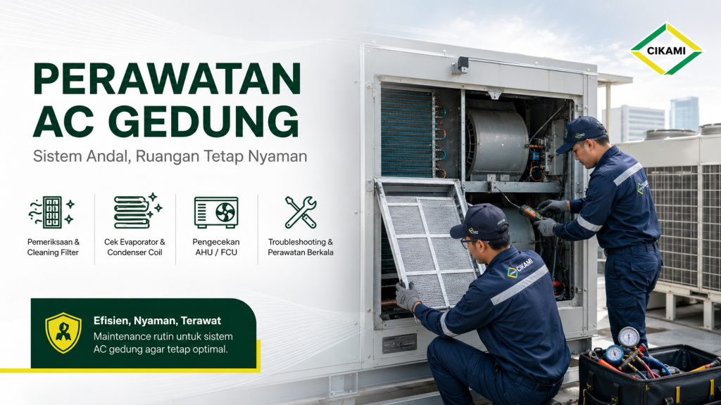 building ac maintenance perawatan ac gedung hvac cikami