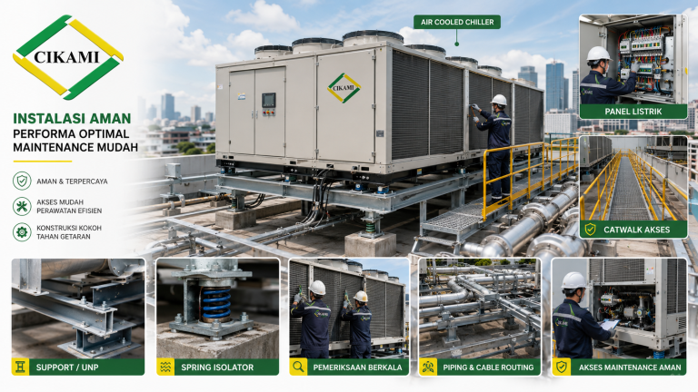 outdoor unit hvac support akses maintenance dan safety teknisi