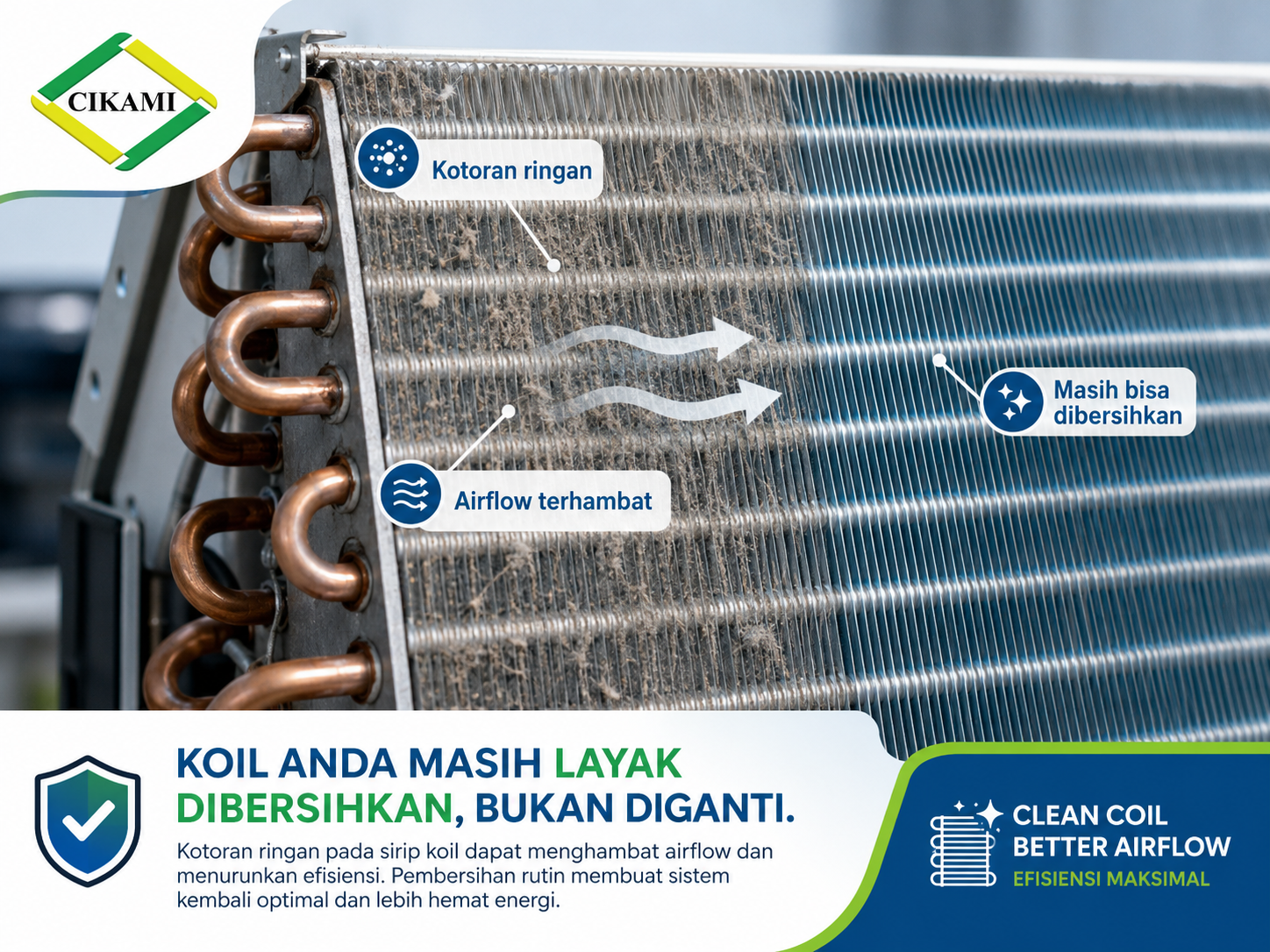 coil hvac kotor masih bisa dibersihkan dengan cleaning yang benar