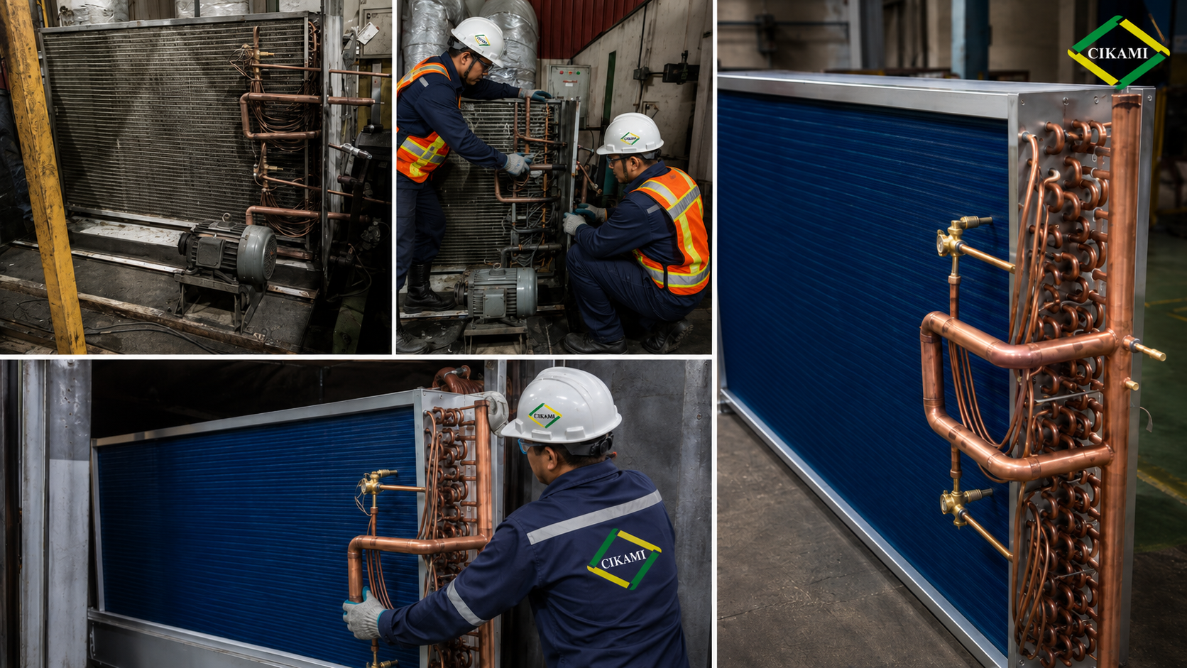 custom replacement coil untuk retrofit hvac ahu dx system chiller