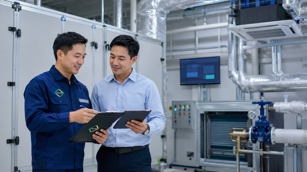 AHU dan FCU dalam program Building AC Maintenance CIKAMI