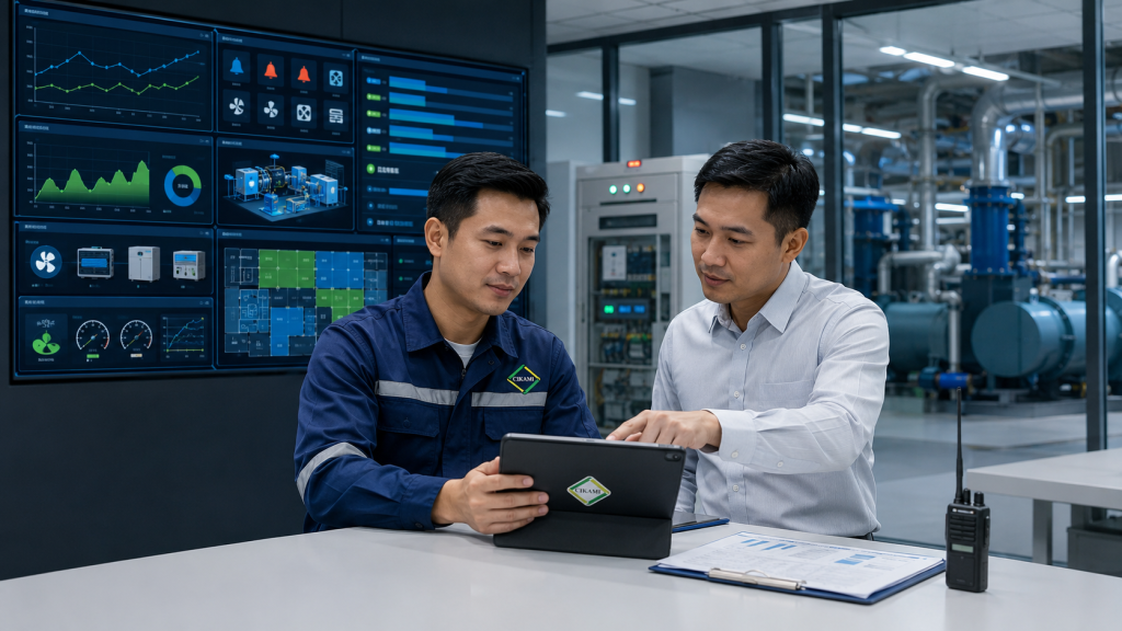 data operasional dan keluhan ruangan dalam preventive maintenance HVAC gedung