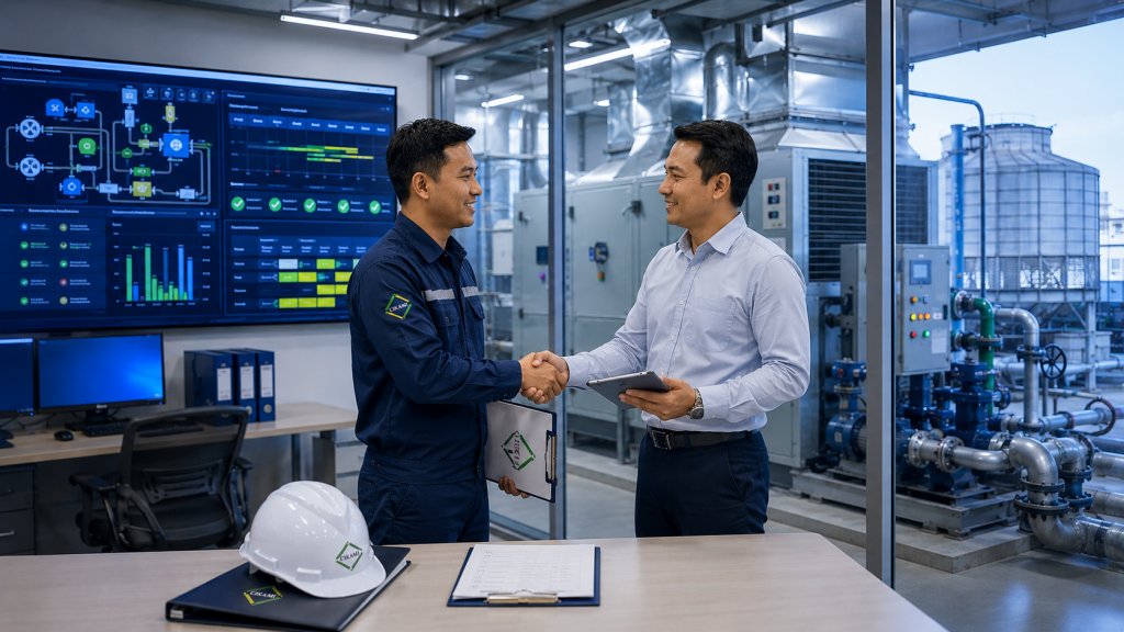 program Building AC Maintenance terjadwal CIKAMI untuk preventive maintenance HVAC gedung