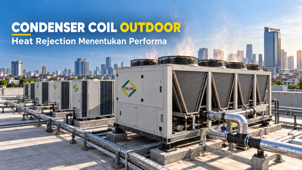 condenser coil outdoor dan heat rejection pada sistem HVAC komersial