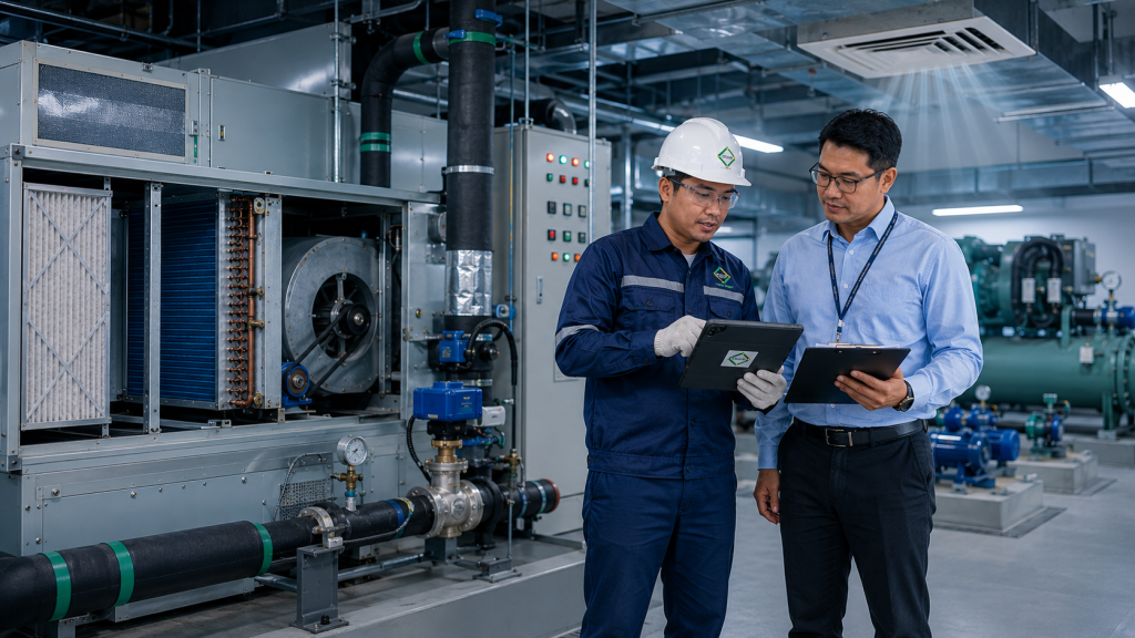 evaluasi biaya maintenance AC gedung CIKAMI untuk Building AC Maintenance dan emergency repair