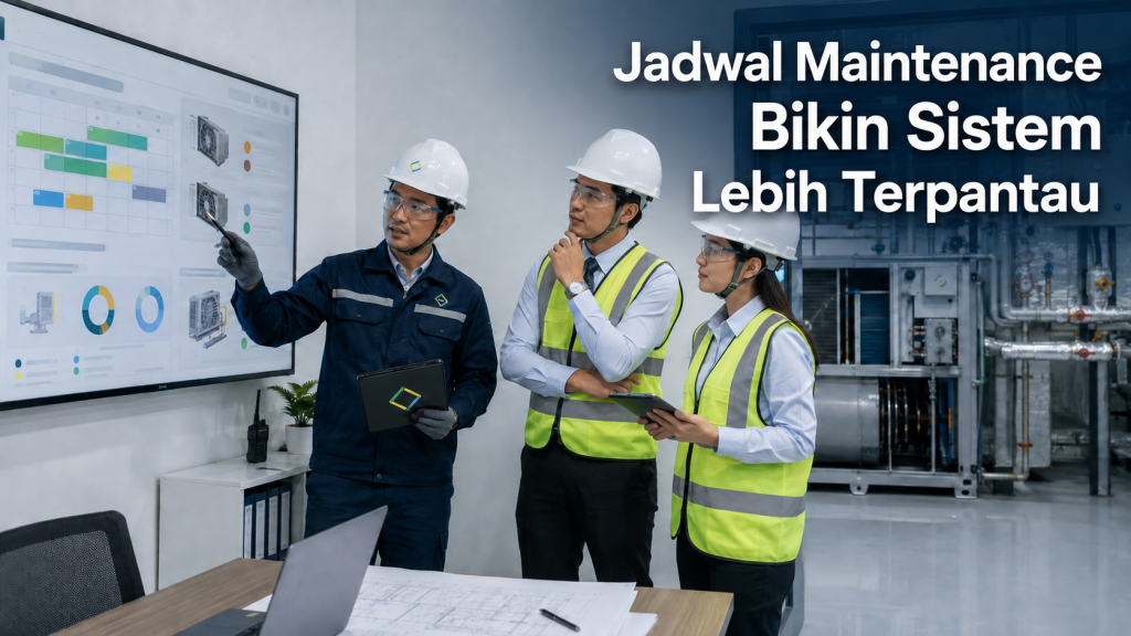 maintenance schedule HVAC gedung untuk service contract AHU FCU dan chiller plant