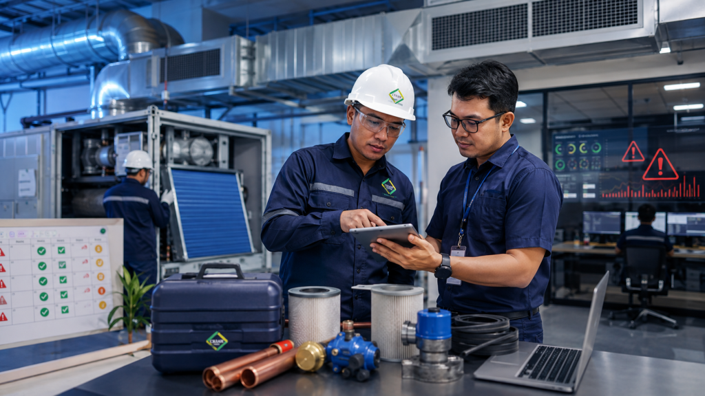 planned maintenance HVAC lebih terukur dibanding emergency repair AC gedung