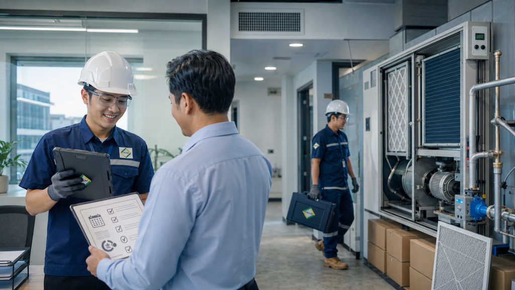 service contract HVAC gedung lebih terencana dibanding panggilan service biasa