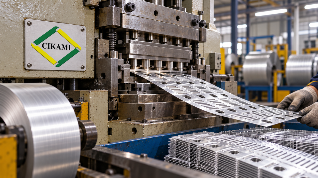 proses aluminium fin untuk fabrikasi coil HVAC