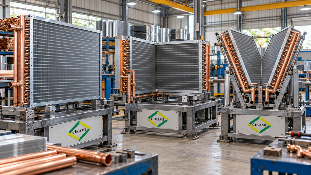 flat L shape dan V shape custom coil HVAC