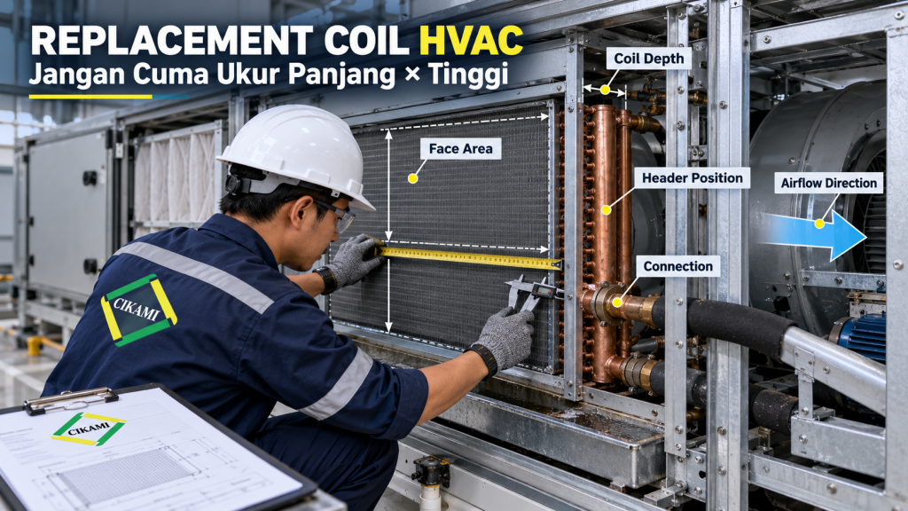 cara ukur existing coil untuk replacement coil HVAC